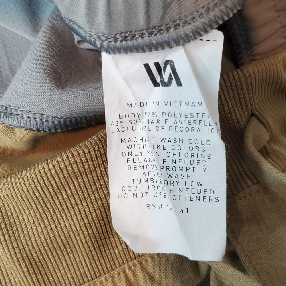 VRST Joggers Mens XXL Tan Excellent Back Zipper Pockets Stretch Commuter Pants - Picture 4 of 12